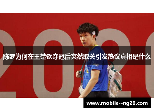 陈梦为何在王楚钦夺冠后突然取关引发热议真相是什么 陈梦为何在王楚钦夺冠后突然取关引发热议真相是什么